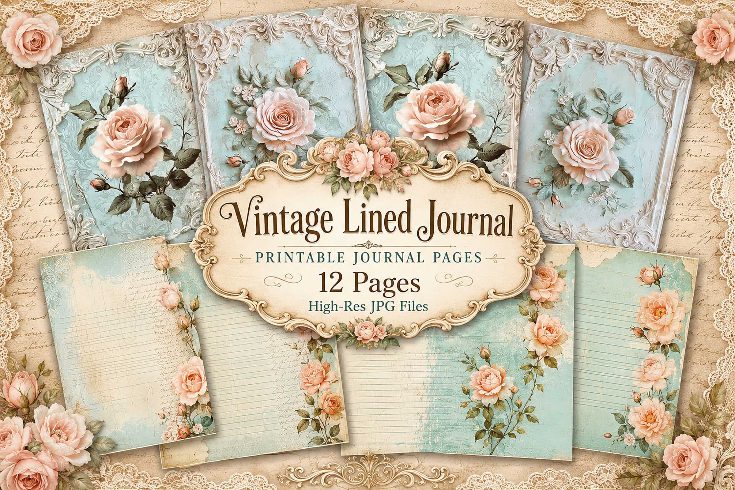 Shabby Chic Floral Backgrounds