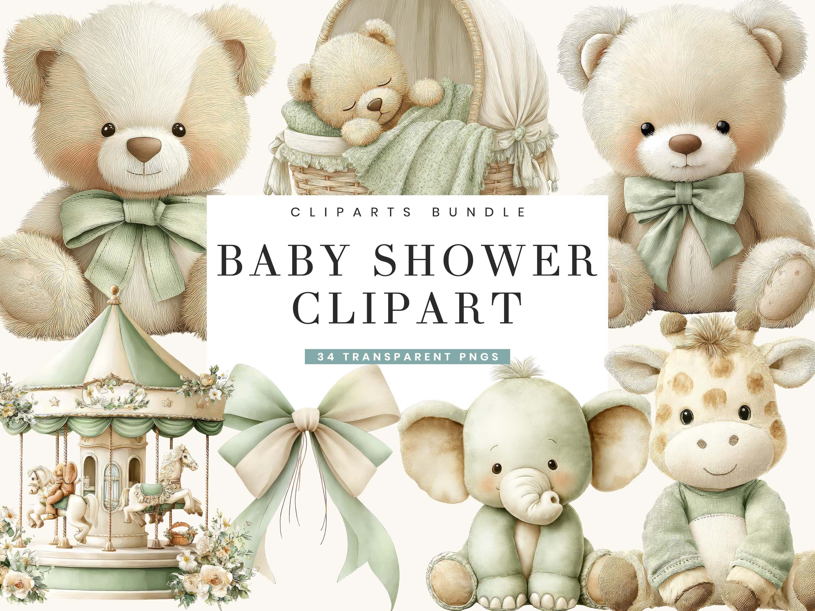 Baby Shower Clipart Bundle